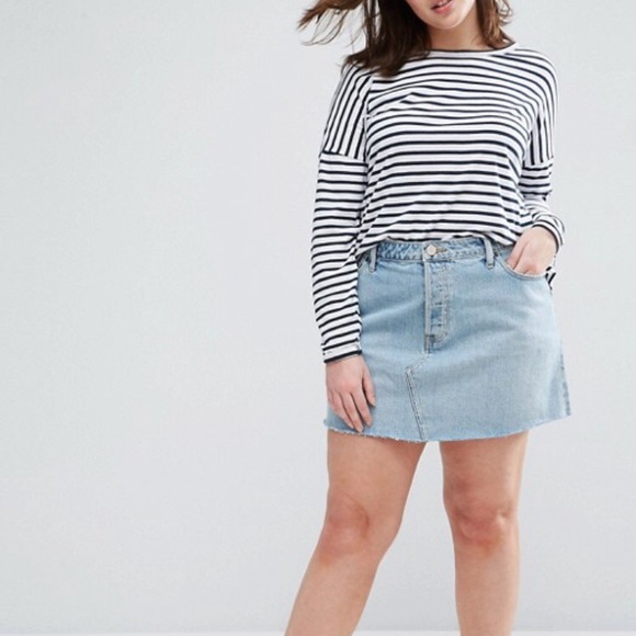 ASOS Curve Dresses & Skirts - 💄 SALE - ASOS Curve Denim Mini Skirt